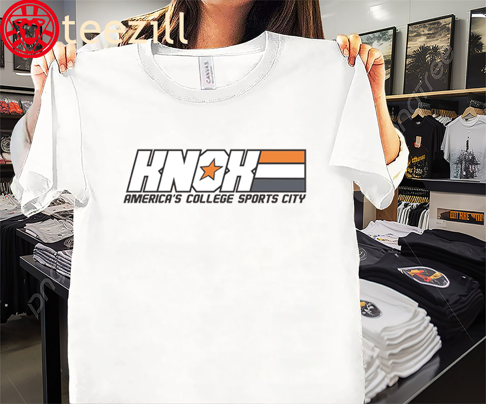 Classic Knox America's College Sport City Tee Shirt