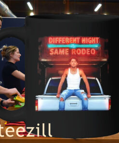 Different night Same Rodeo Cover Black Mug