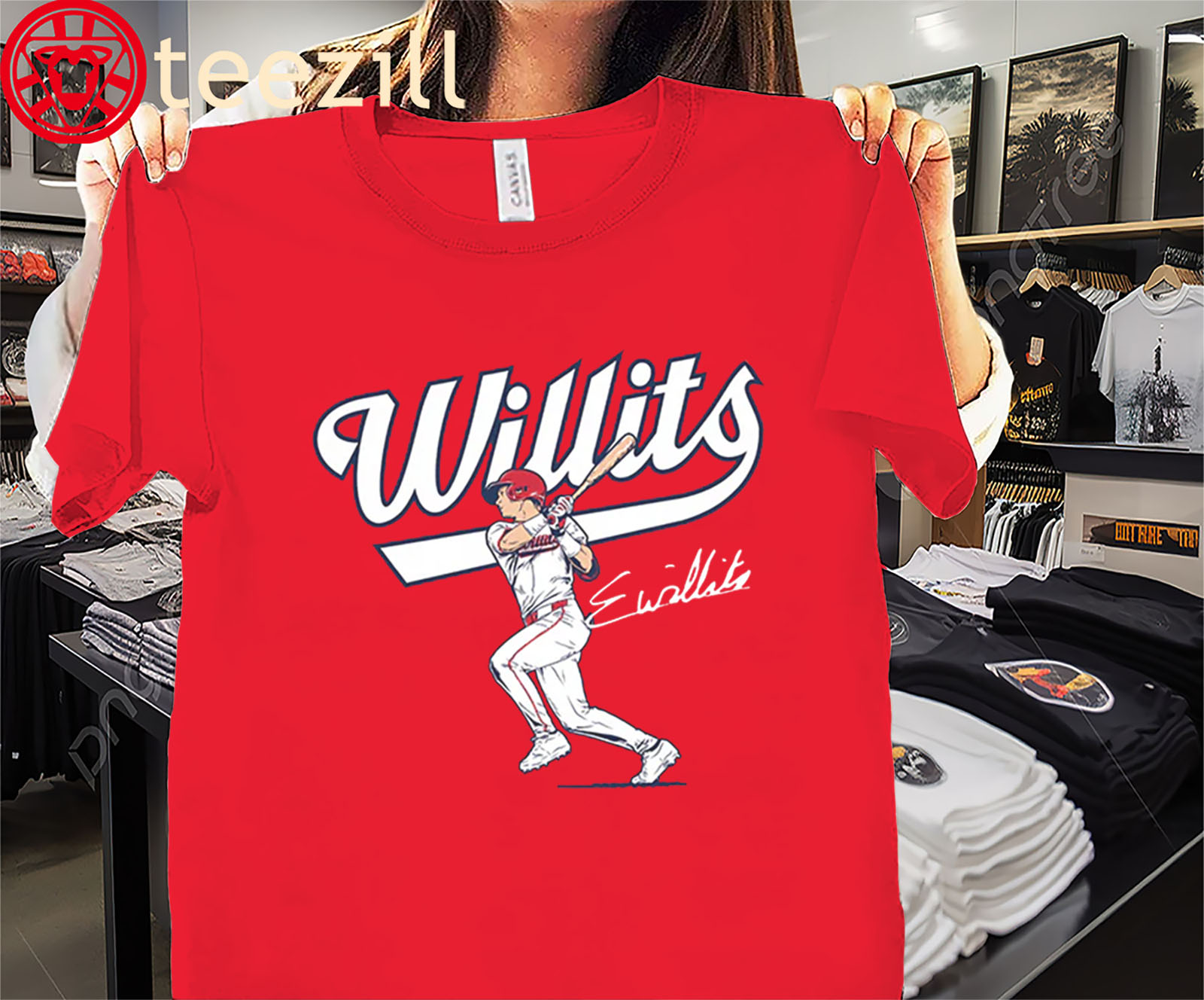 Eli Willits Slugger Swing Shirt – Washington D.C. Baseball Tee