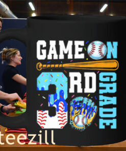 Game On Baseball 3rd Grade Back to School Drip Ice Cream Mug