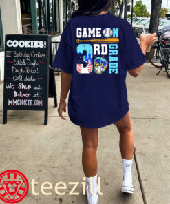Game On Baseball 3rd Grade Back to School Drip Ice Cream Shirt Classic