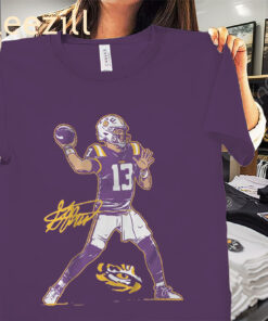 Garrett Nussmeier Superstar Pose LSU Football Shirt