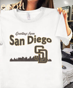 Greetings From San Diego Padres City Premium Shirt