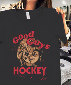Hi, I'm A Good Guy Let's Play Hockey Shirt Halloween Hockey