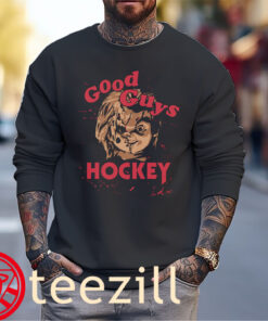 Hi, I'm A Good Guy Let's Play Hockey Shirt Halloween HockeySweater