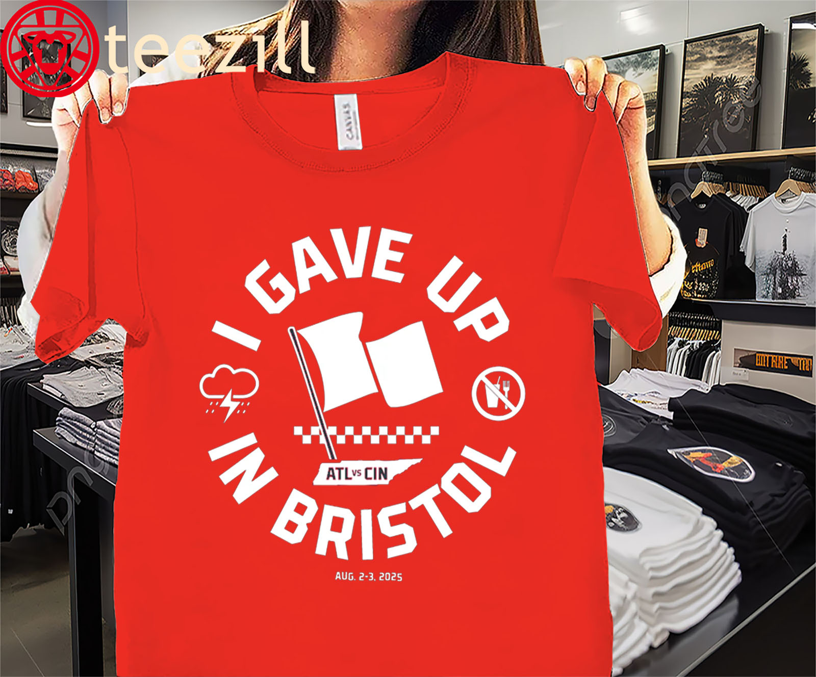 I Gave Up in Bristol Shirt – ATL vs CIN 2025 Baseball Disaster Tee