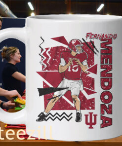 Indiana Football Fernando Mendoza 90s Style Mug