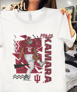 Indiana Football Mikail Kamara 90s Style Tee Shirt