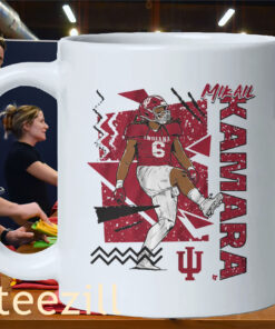 Indiana Football Mikail Kamara 90s Style Tee Shirt Mug