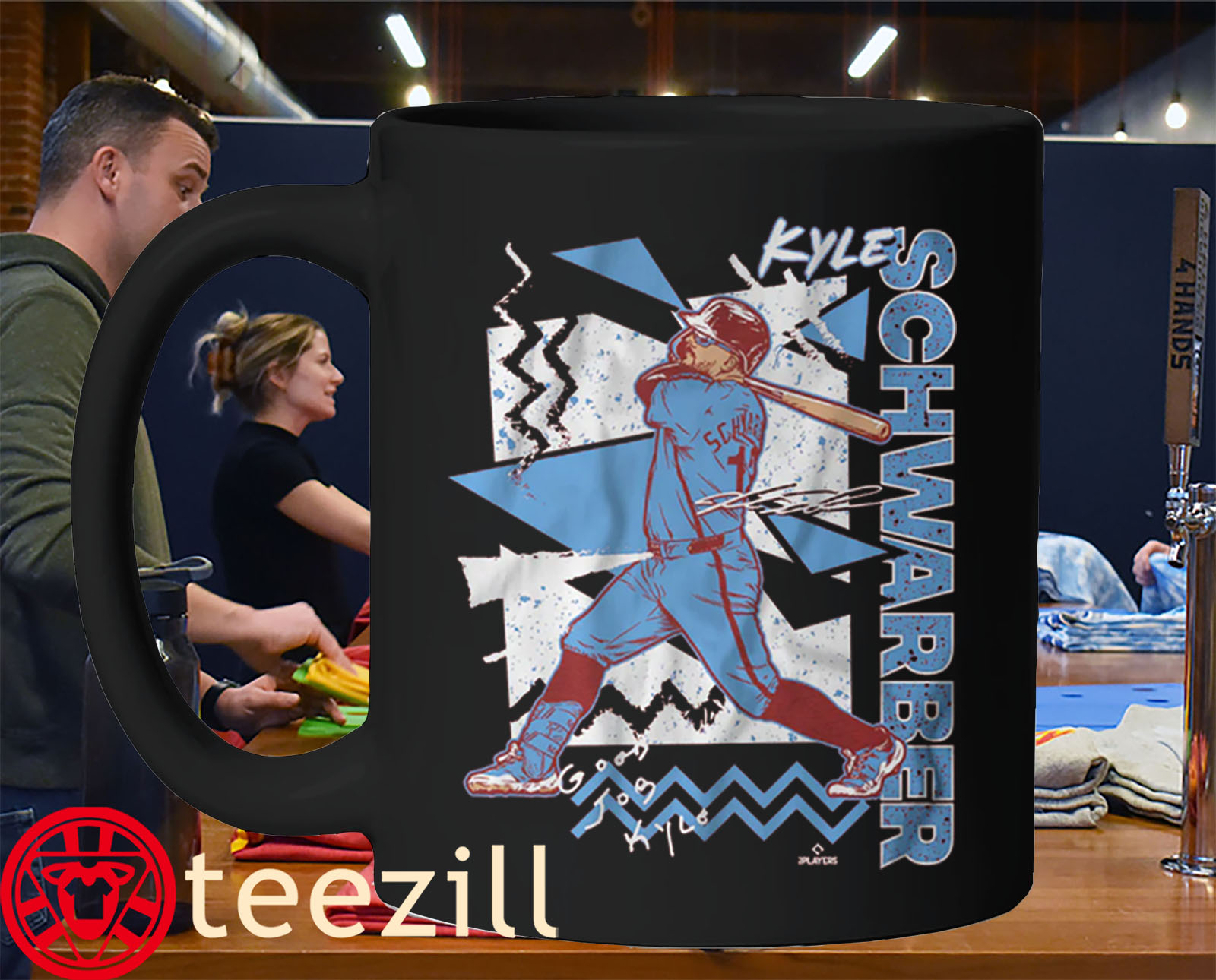 Kyle Schwarber Philly's 90s Style Mug