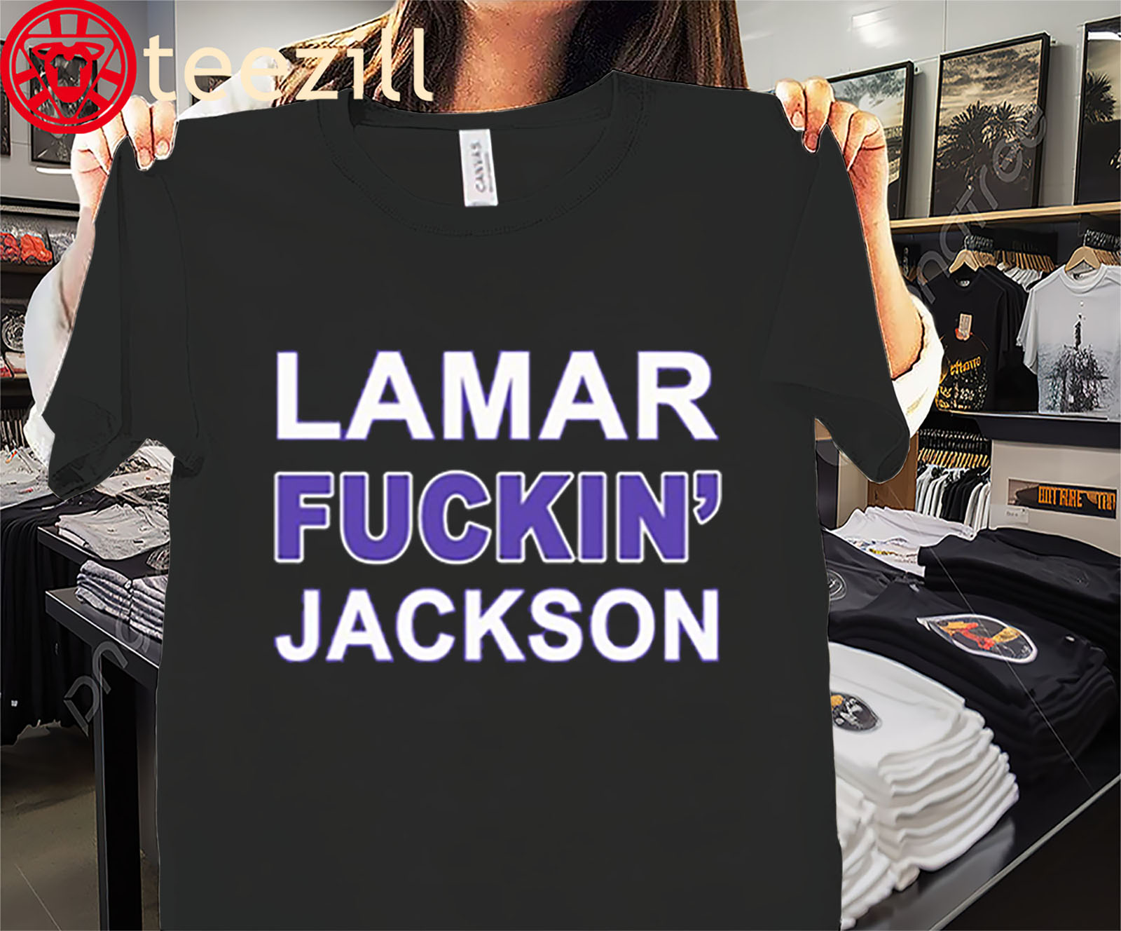 Lamar Fuckin Jackson T-Shirt Baltimore Ravens