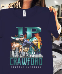 Limited JP Crawford Seattle Baseball Retro Flair TShirt Unisex