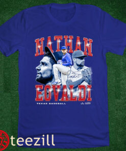 Limited Nathan Eovaldi Texas Baseball Retro Flair Tee Shirt
