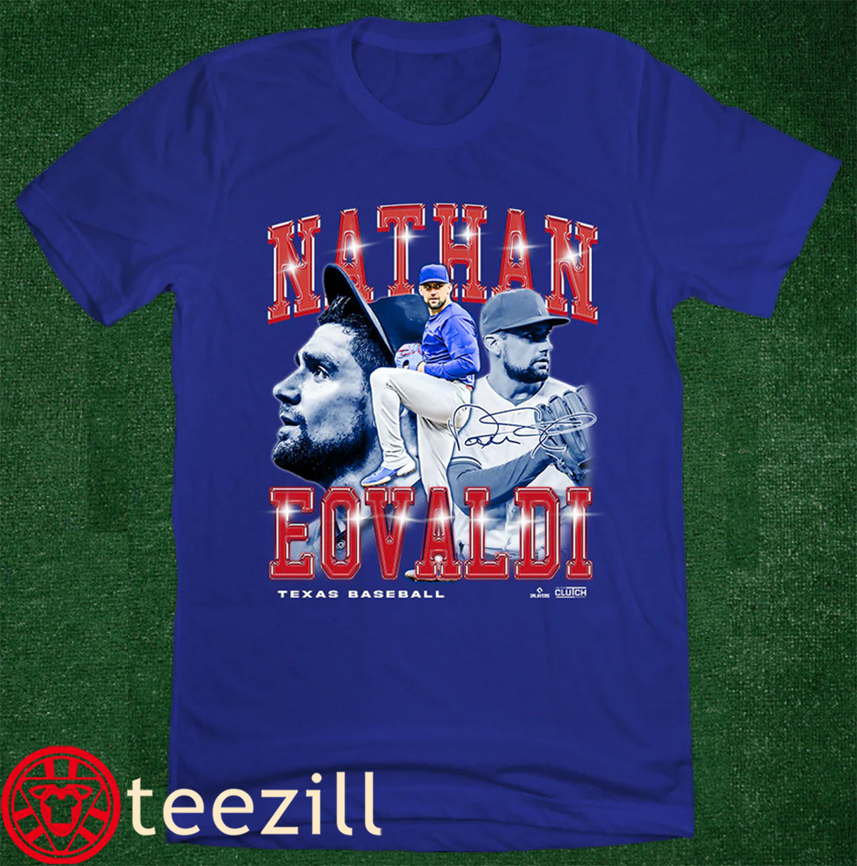 Limited Nathan Eovaldi Texas Baseball Retro Flair Tee Shirt