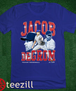 Men's Men Jacob deGrom Texas Baseball Retro Flair Shirt