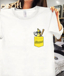 Men's Women Kids Pocket Banana Fruit Baseball Shirt