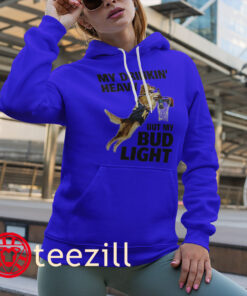 My Drinking Heavy But My Bud Light Shirt Funny Dog Baseball Hoodies