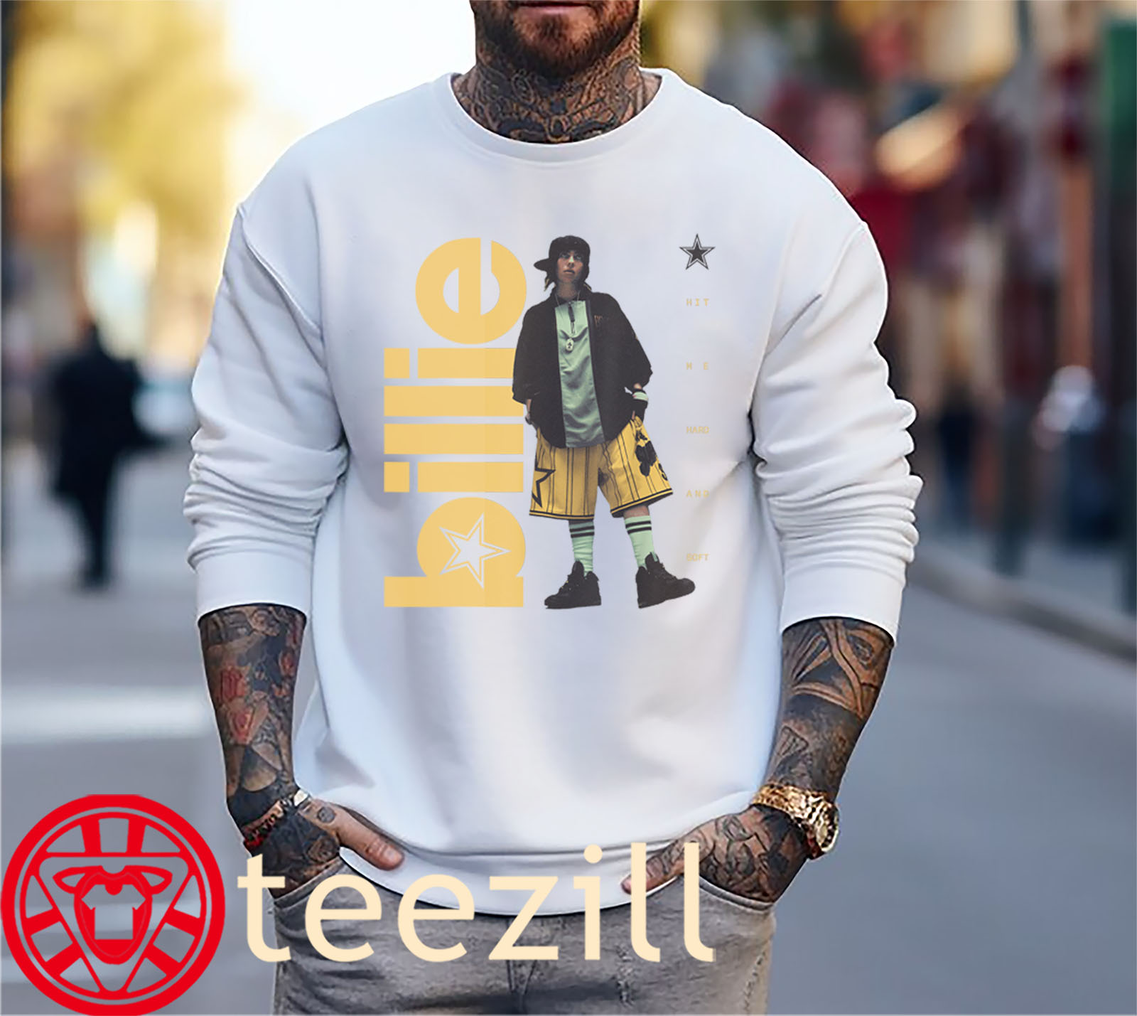 Official Photo Billie Eilish HIT ME HARD AND SOFT Standing Shirt Sweater