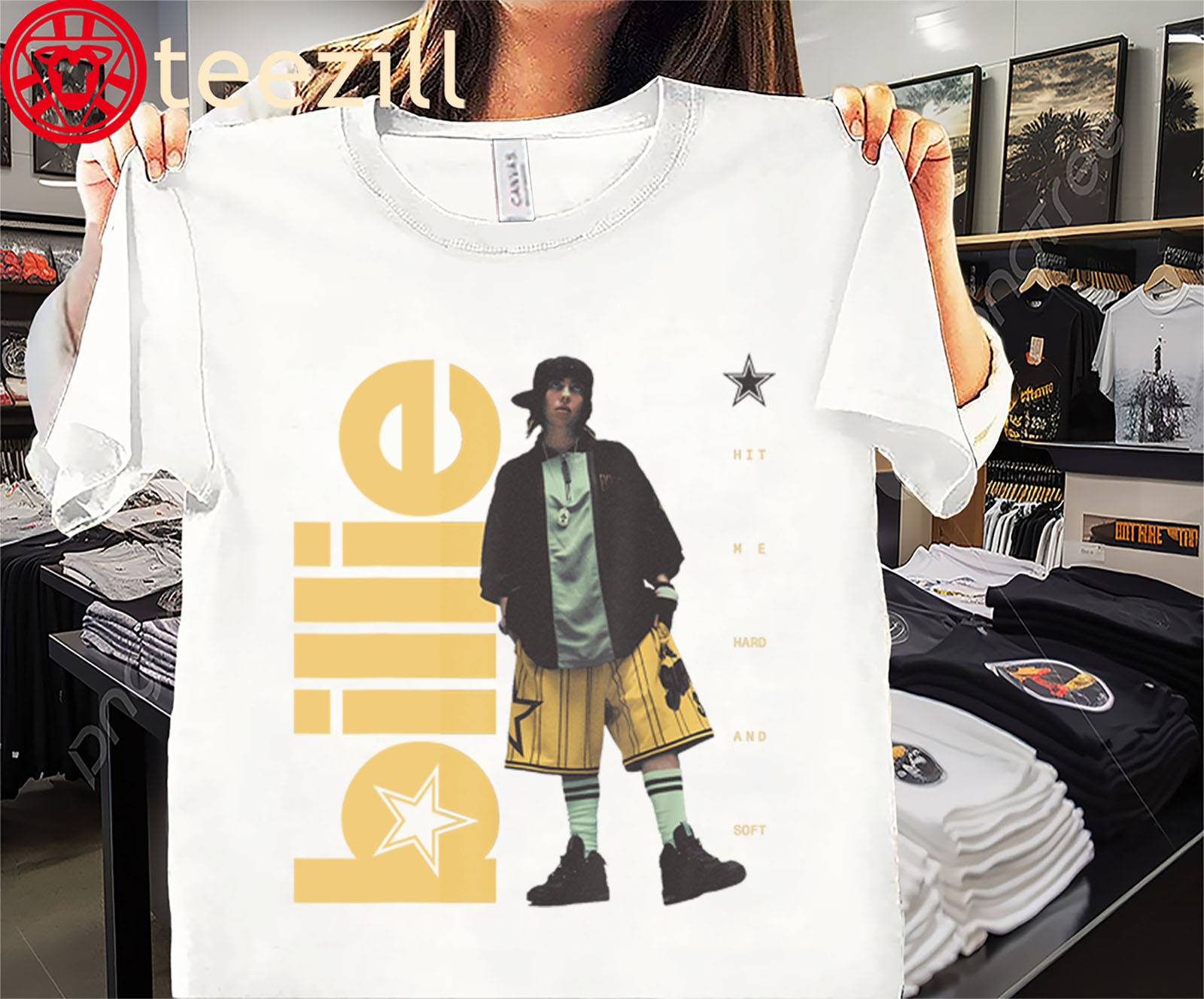 Official Photo Billie Eilish HIT ME HARD AND SOFT Standing Shirt