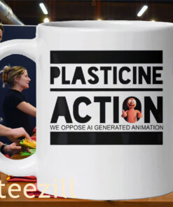 Plasticine Action We Oppose Ai Generated Animation Funny Apparel Mug