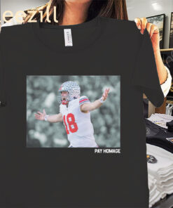 Poster Will Howard Pay Homage Unisex Ohio State Buckeyes Football