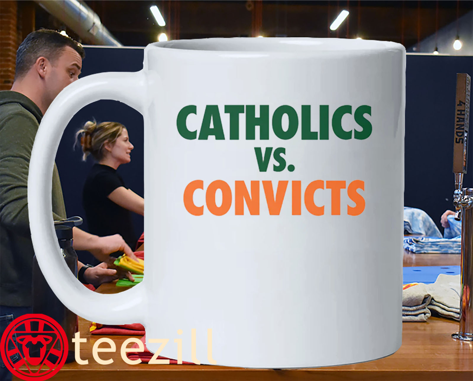 Retro Classic Catholics vs Convicts 1988 Mug