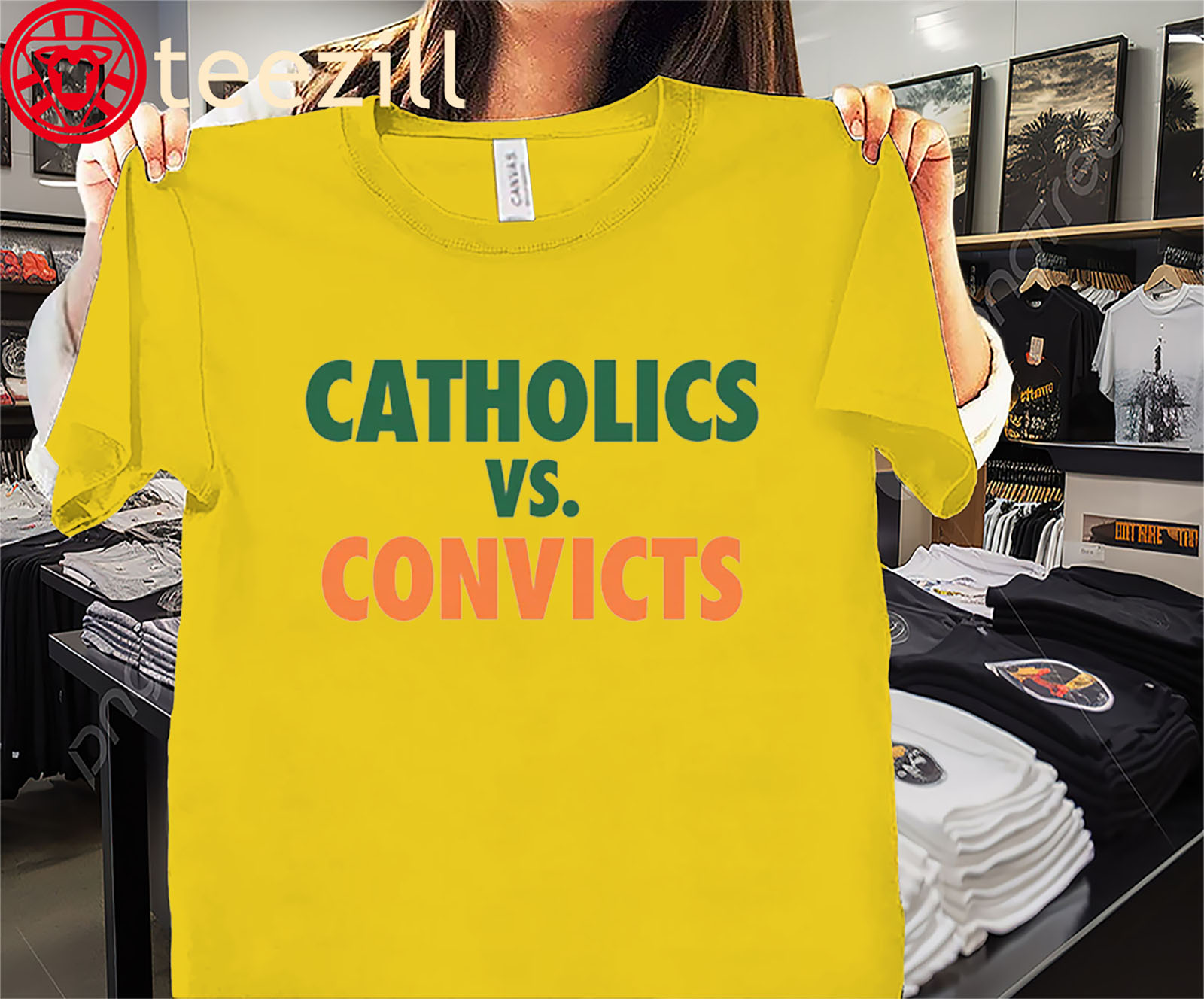 Retro Classic Catholics vs Convicts 1988 Shirt 1MK