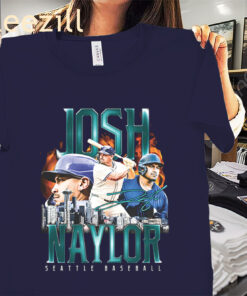 Retro Josh Naylor Seattle Baseball Flair T-Shirt