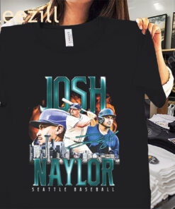 Retro Josh Naylor Seattle Baseball Flair T-Shirt Unisex