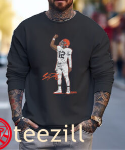 Shedeur Sanders- Superstar Pose Cleveland Tee Shirt unisex