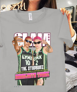 The Studbudz Courtney Williams and Natisha Hiedeman SLAM Cover Shirt Minnesota Twins Tee