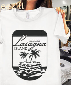 World Famous Lasagna Island Shirt - Premium Funny Lasagna Tee
