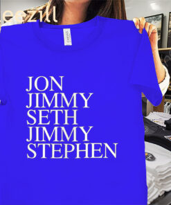 2025 Jon Jimmy Seth Jimmy Stephen Shirt, Support Jimmy Kimmel Tee