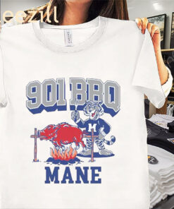 901 BBQ Mane Mascot Shirt Memphis Tigers Beat Arkansas Razorbacks Tee