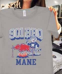 901 BBQ Mane Mascot Shirt Memphis Tigers Beat Arkansas Razorbacks Tees