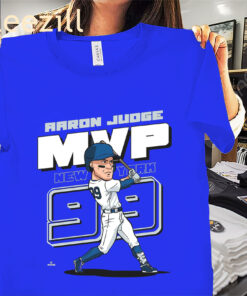 Aaron Judge MVP Caricature T-Shirt – New York Yankees Slugger Tee