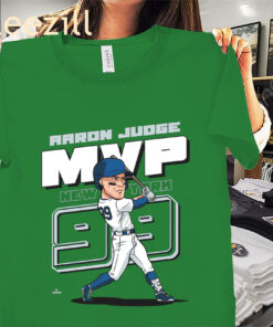 Aaron Judge MVP Caricature T-Shirt – New York Yankees Slugger Tees