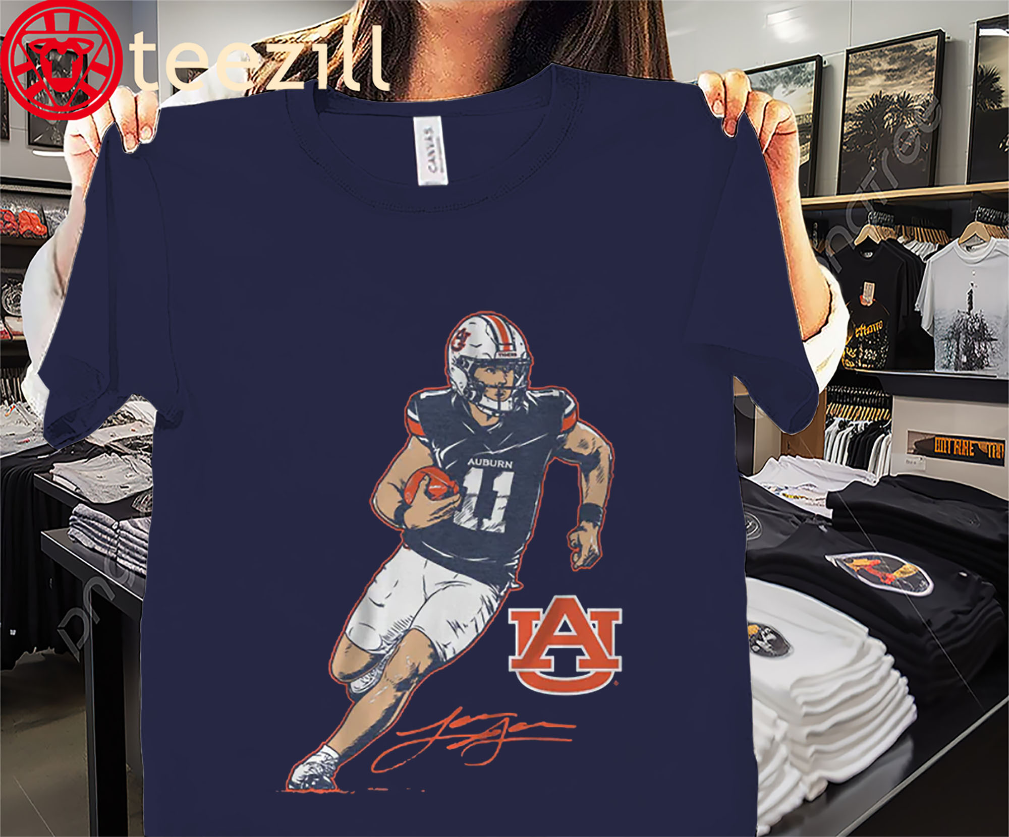 Auburn Tigers Jackson Arnold Superstar Pose Official Unisex Shirts