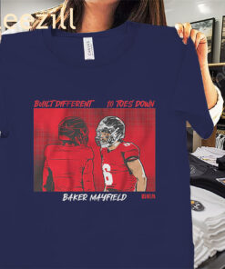 Baker Mayfield- Built Different Tampa Bay Football Tee Shirts
