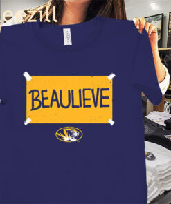 Beau Pribula Believe Shirt- Mizzou Football- Missouri Tigers Football Tee