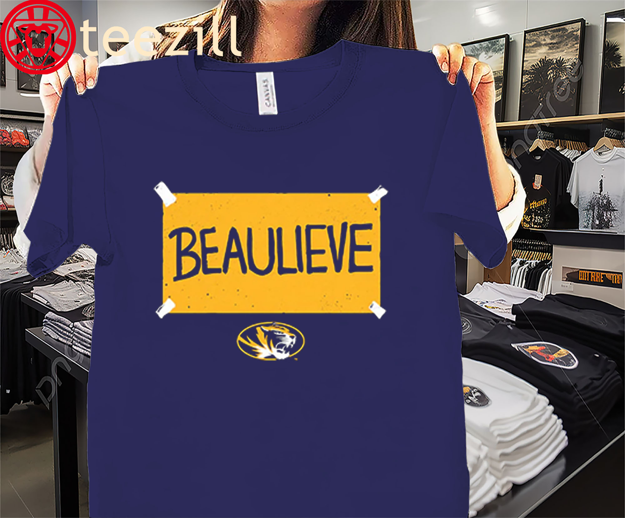 Beau Pribula Believe Shirt- Mizzou Football- Missouri Tigers Football Tee