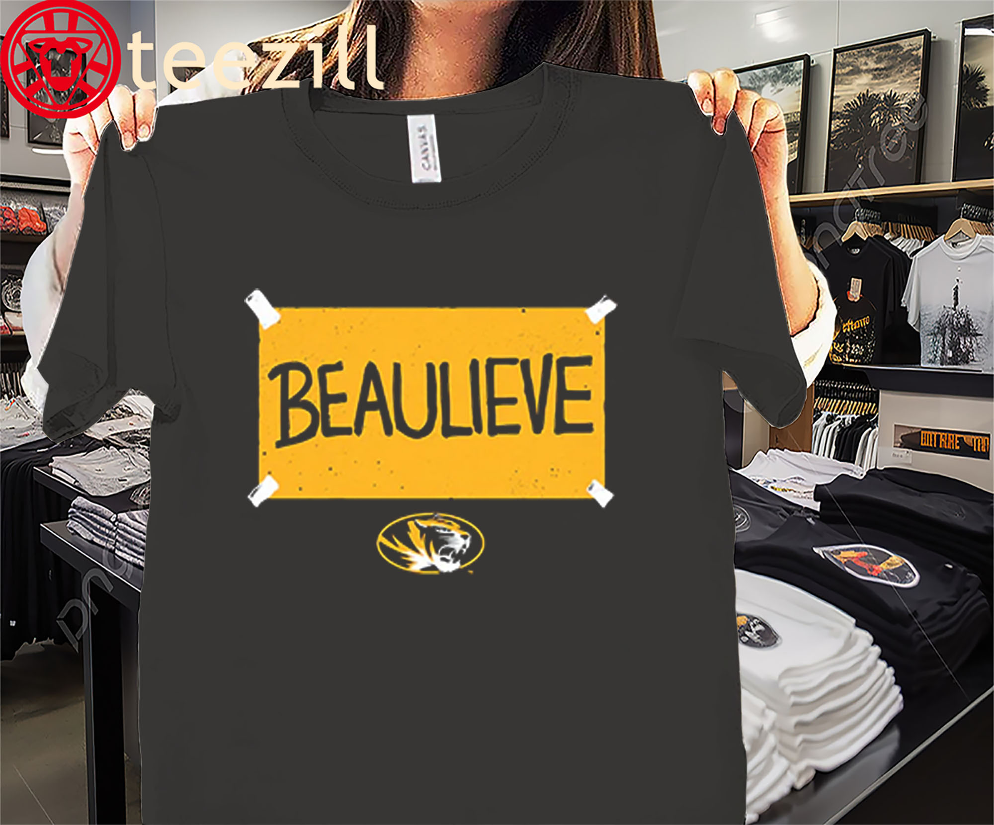 Beau Pribula Believe Shirt- Mizzou Football- Missouri Tigers Football Tees
