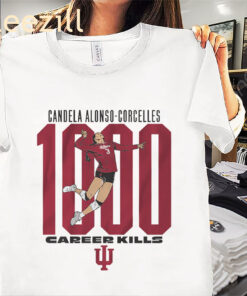 Candela Alonso-Corcelles 1000 Kills-IU Volleyball Shirt
