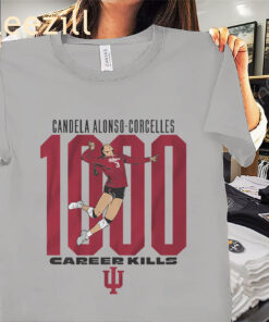 Candela Alonso-Corcelles 1000 Kills-IU Volleyball Shirts