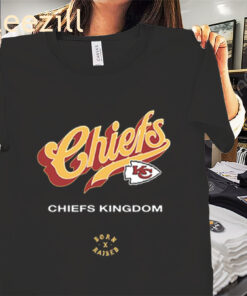 Chiefs KC Logo Chiefs Kingdom Born X Raised Shirt