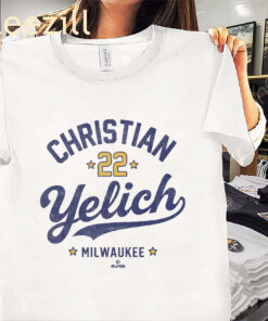 Christian Yelich Vintage Player Shirt – Milwaukee Baseball Fan Tee