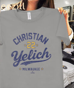 Christian Yelich Vintage Player Shirt – Milwaukee Baseball Fan Tees