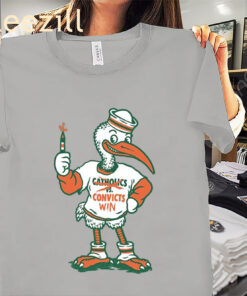 Convicts Win Mascot Tee Shirt