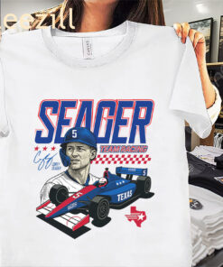 Corey Seager Team Racing Shirt – Texas Rangers Superstar Tee