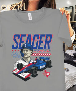 Corey Seager Team Racing Shirt – Texas Rangers Superstar Tees